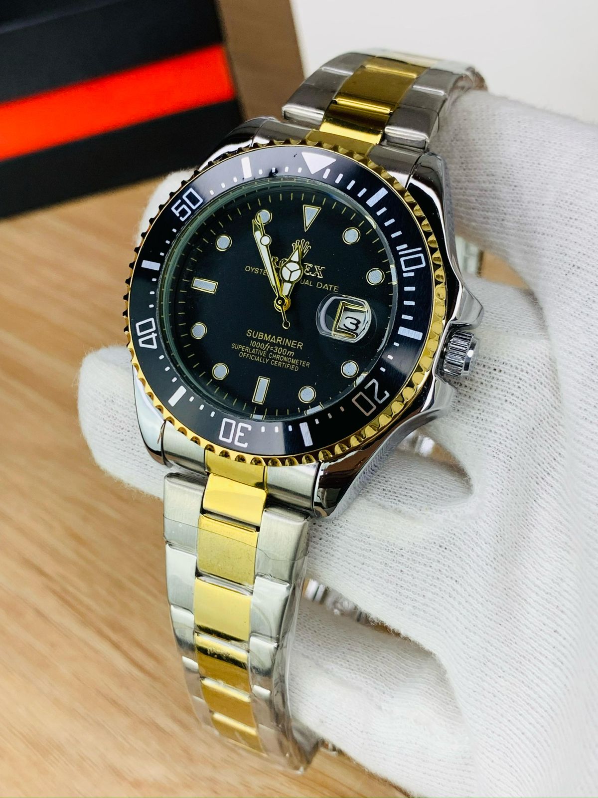 luxury two tone submariner style watch luxury two tone submariner style watch