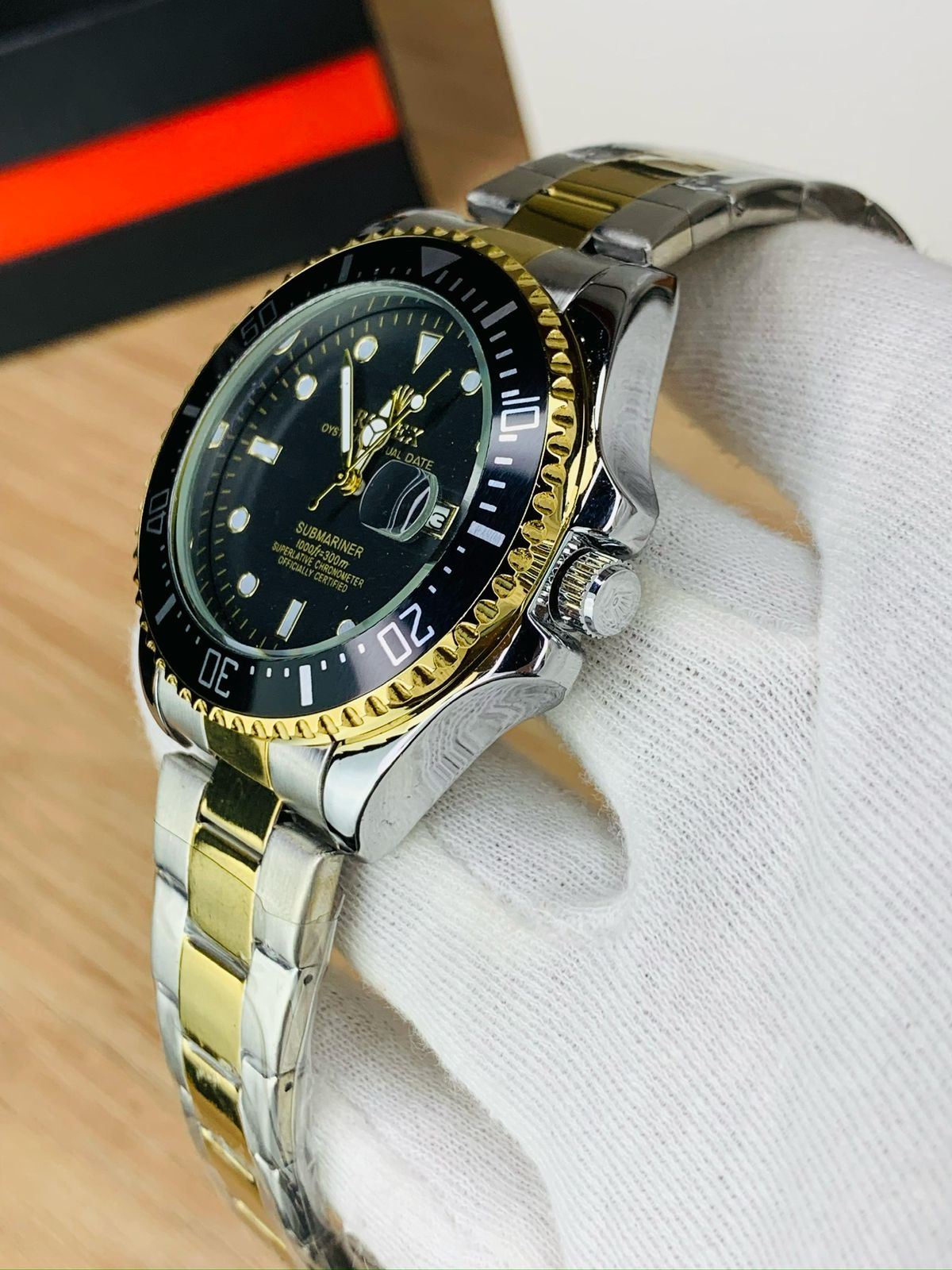 luxury two tone submariner style watch luxury two tone submariner style watch