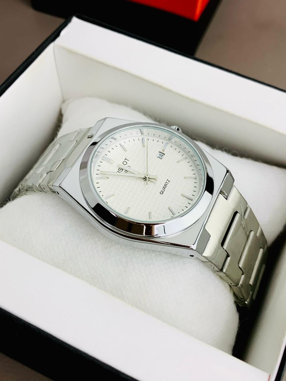 silver chain prx watch – elegant white dial design silver chain prx watch – elegant white dial design