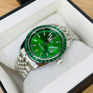 Home rlx limited watch – green dial with silver chain
