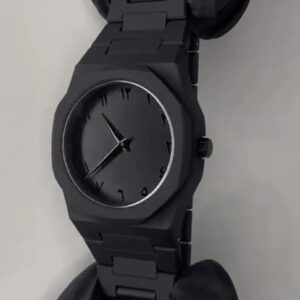 Home minimalist matte black watch – arabic numerals edition