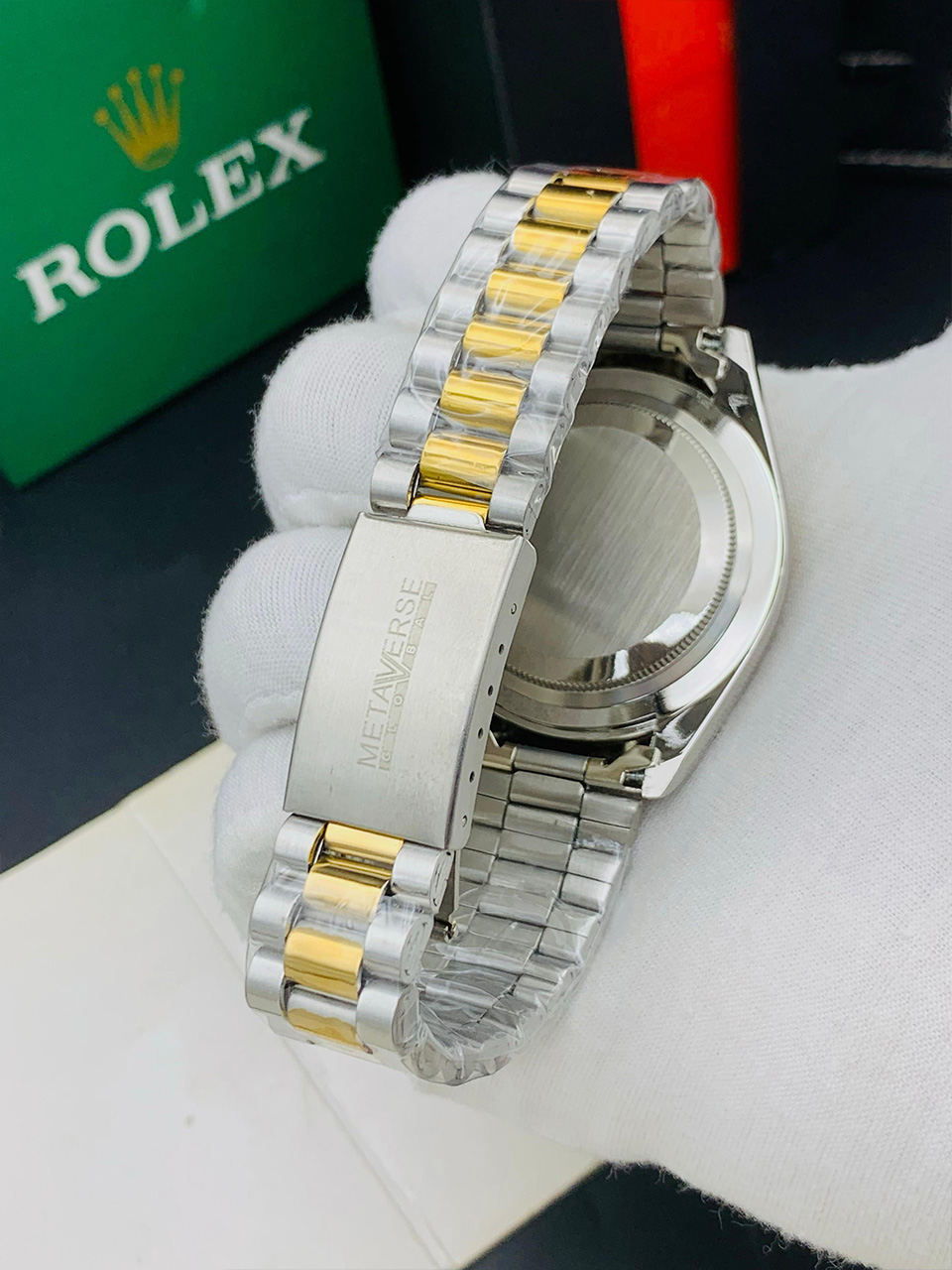 rlx luxury two tone timepiece – black dial edition rlx luxury two tone timepiece – black dial edition