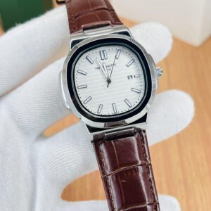 ptk classic brown dial leather strap watch (copy)
