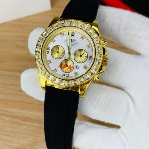daytona stone rubber watch gold black f1 (copy)